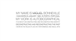 Desktop Screenshot of miguelbonneville.com